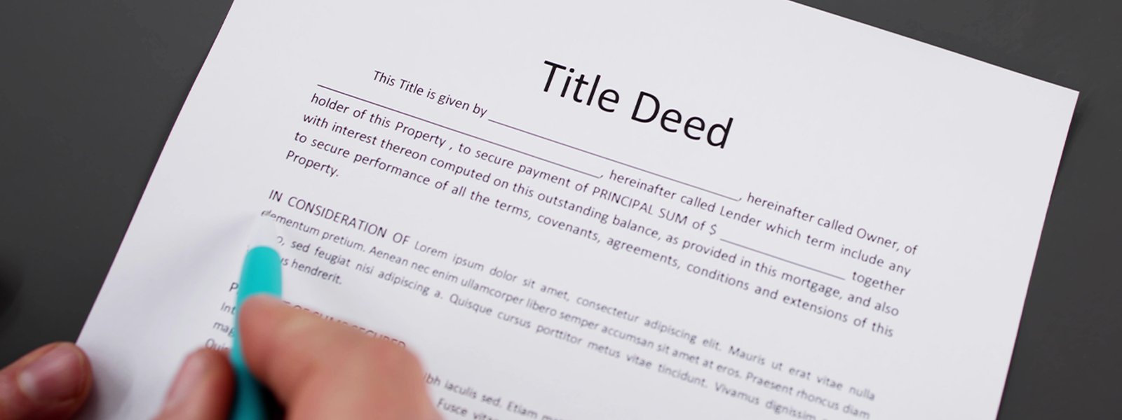 What is a title deed of property adani realty blog