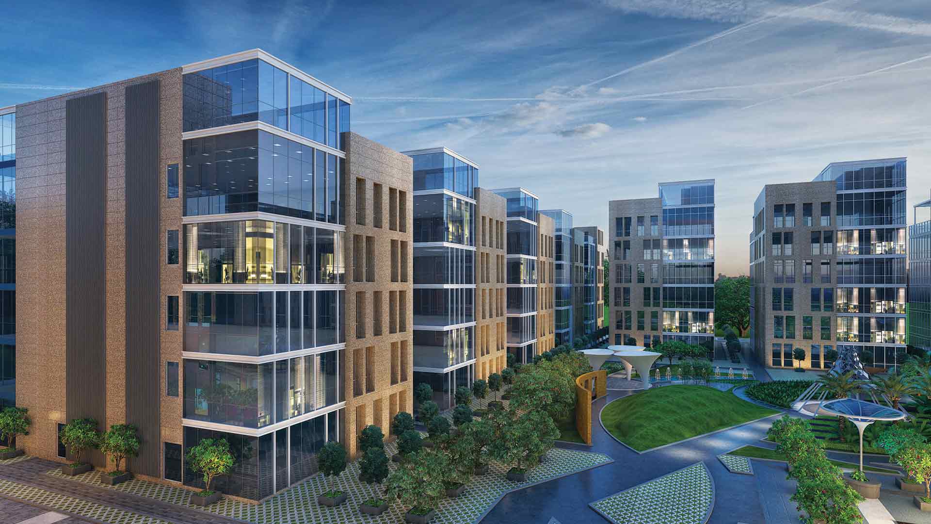 Inspire business park side elevation