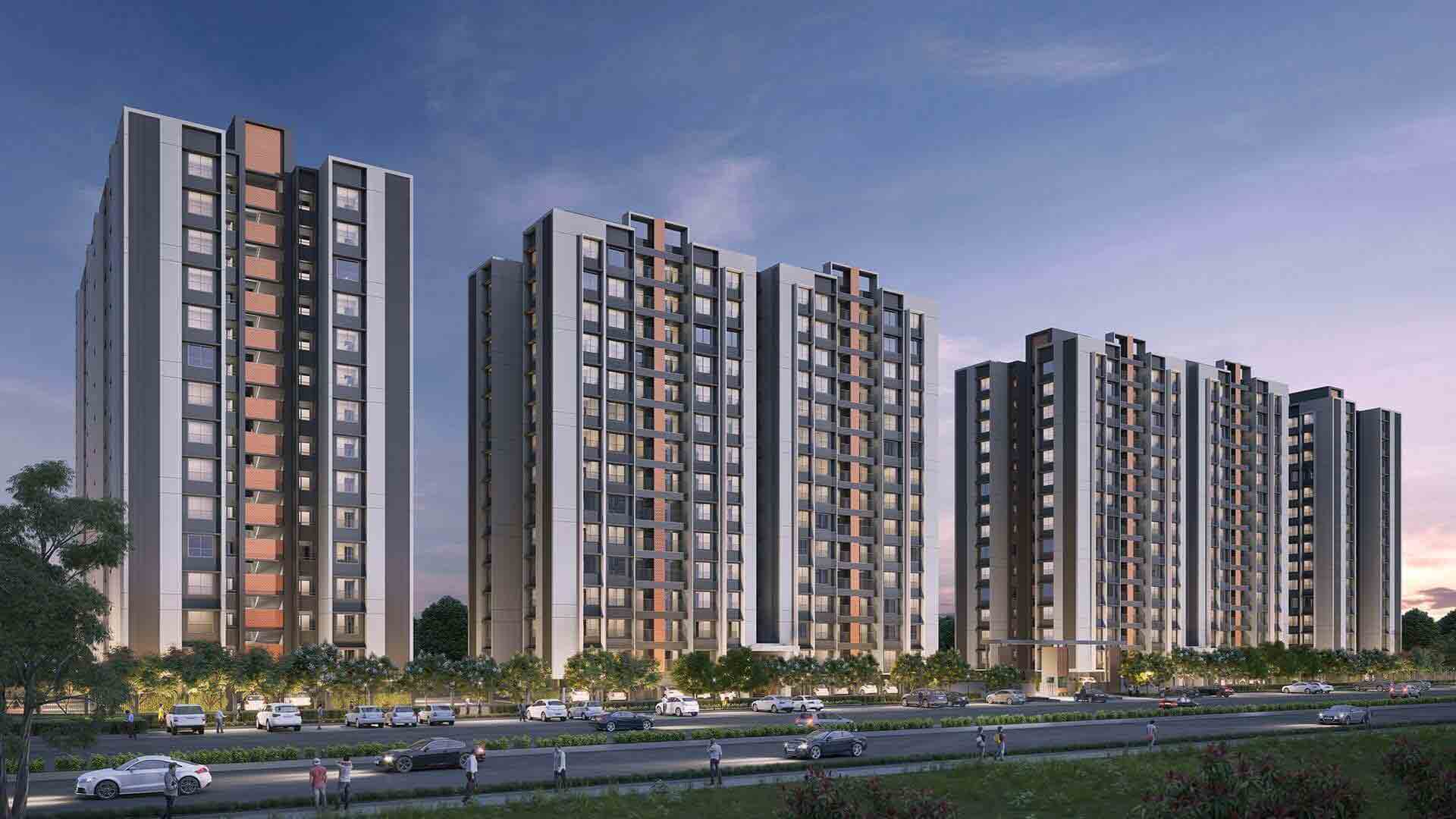 Adani Amogha front elevation