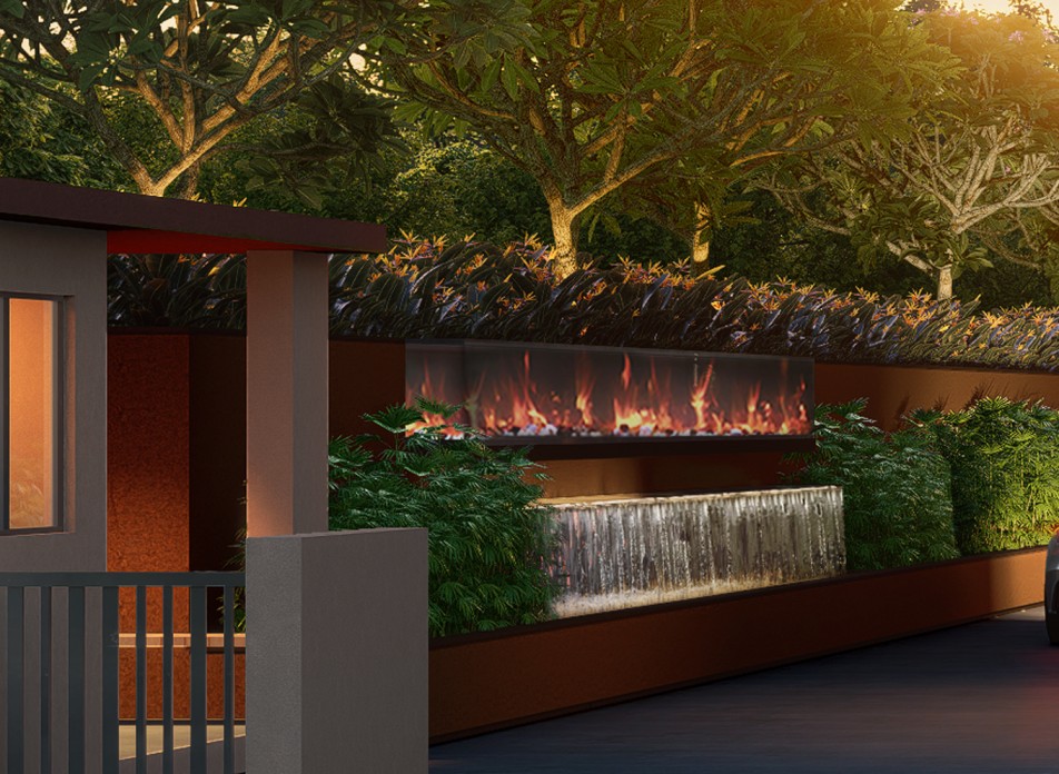 Waterbody & Cascading Fountains