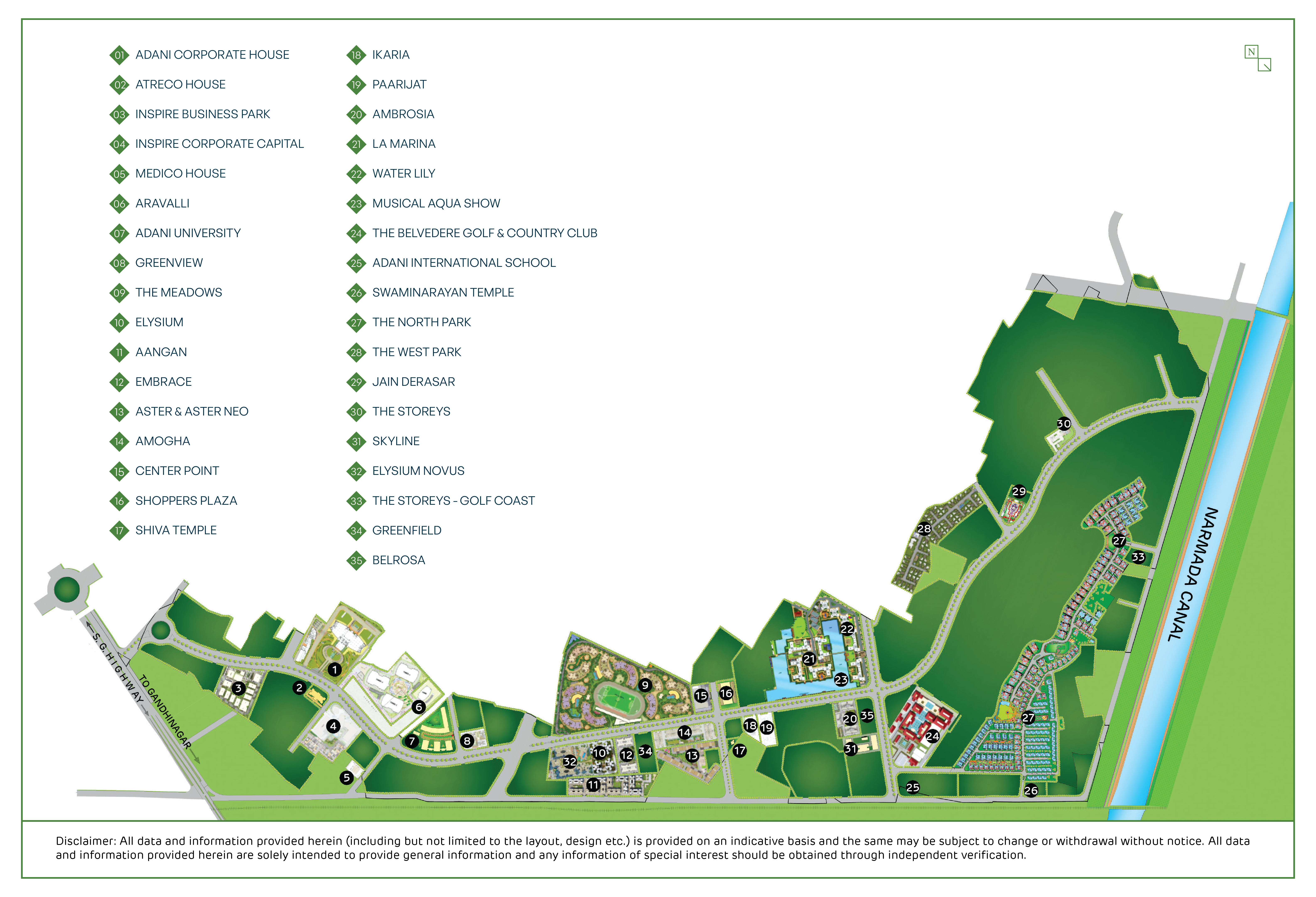 Master Layout of Adani shantigram