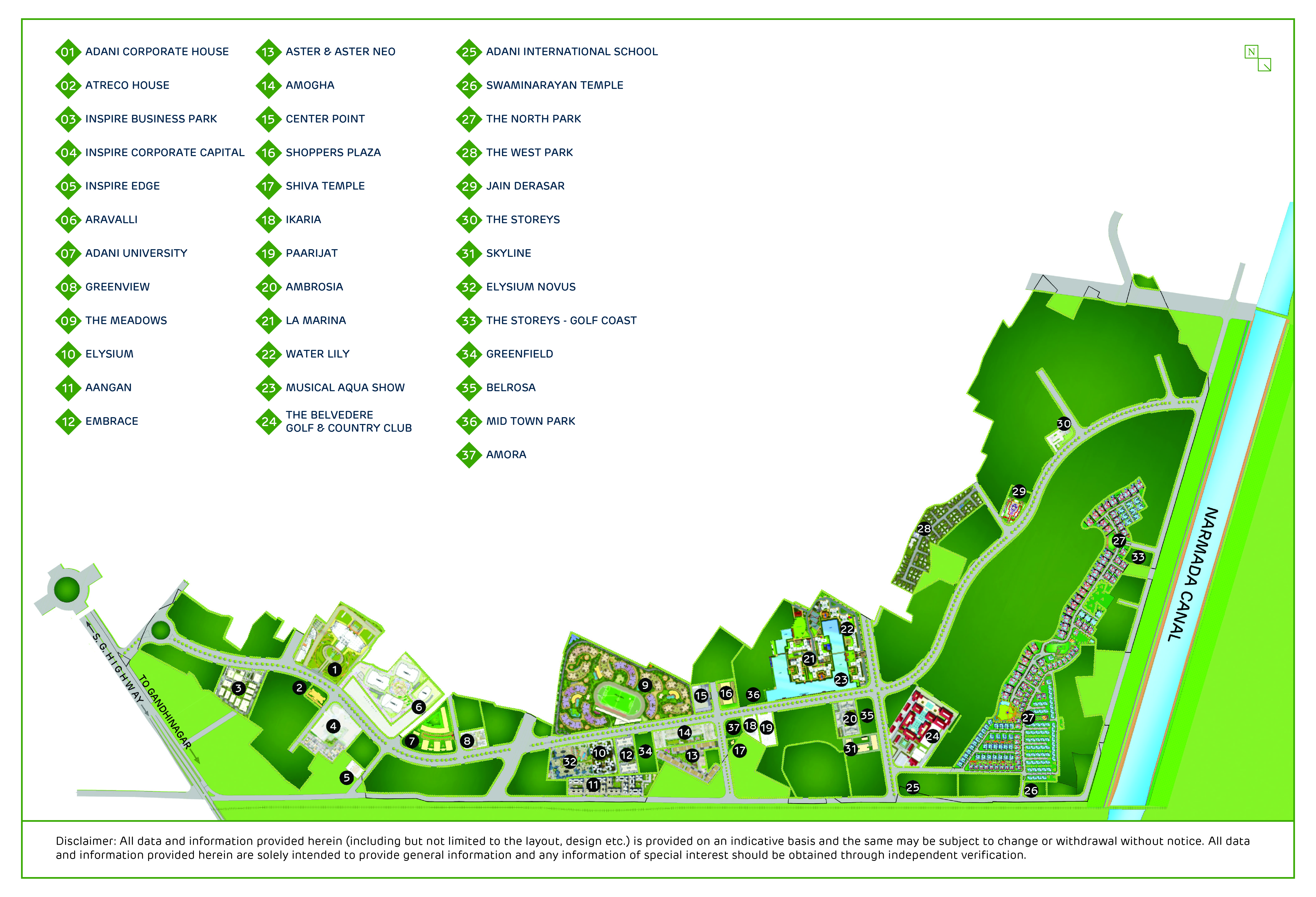 Master Layout of Adani shantigram