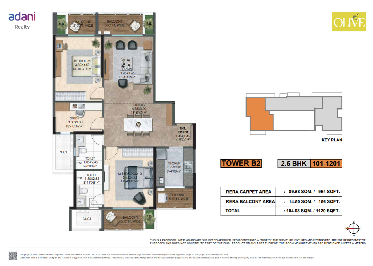 OLIVE TOWER B2 UNITS NO 101