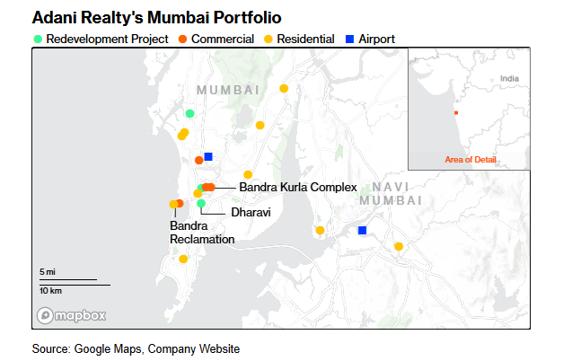Map of the Dharavi project area